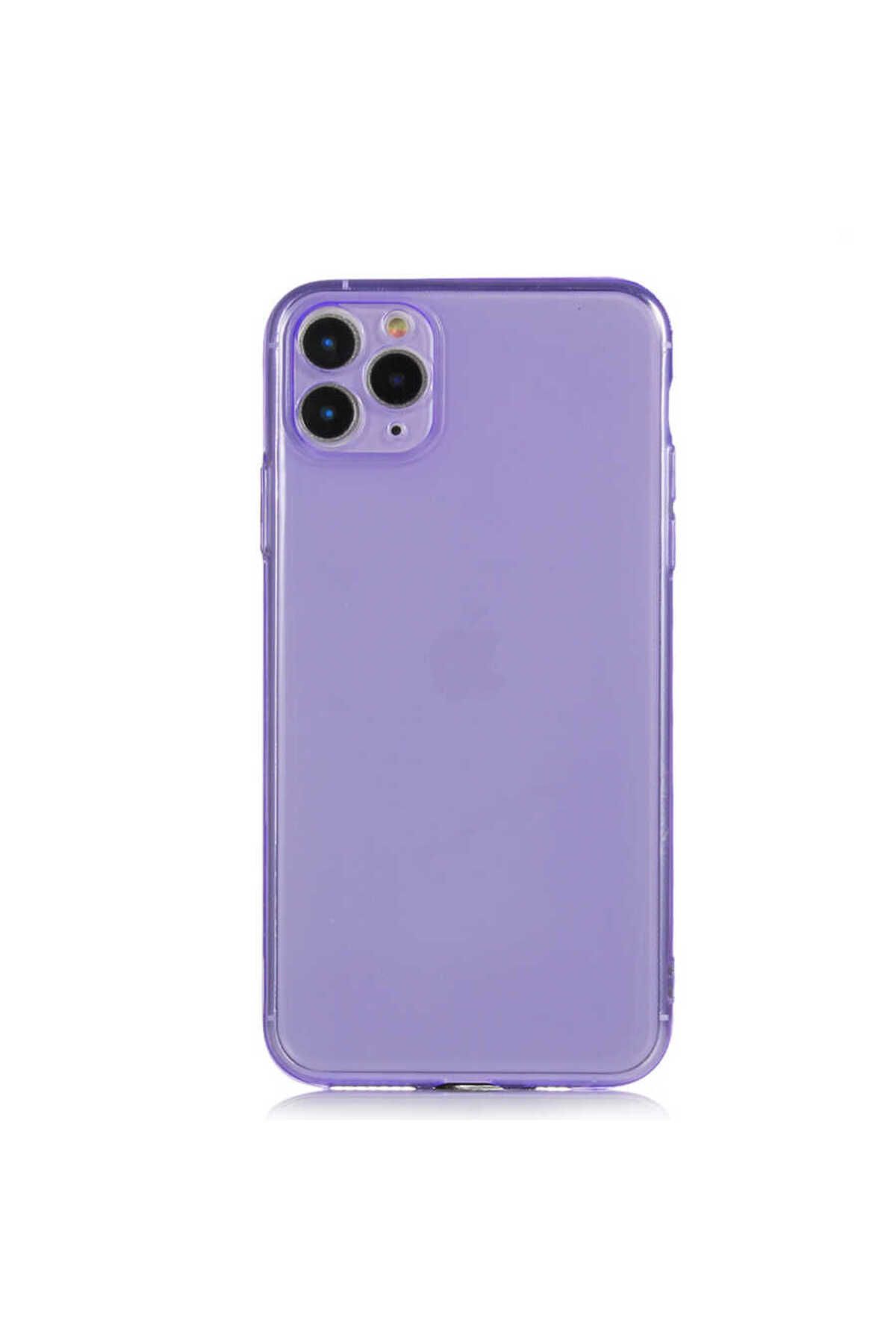 iPhone 11 Pro Max Uyumlu Zore Mun Silikon-Mor