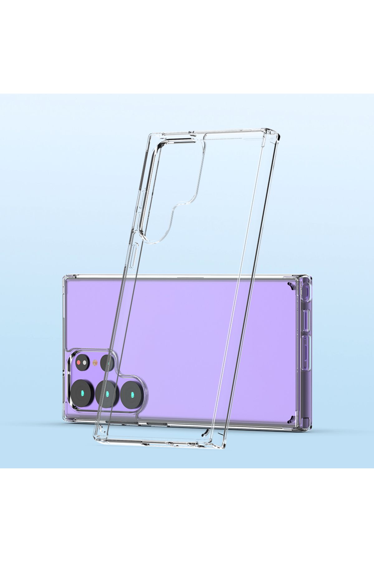 Galaxy S23 Ultra Uyumlu Zore Coss Kılıf-Renksiz Galaxy S23 Ultra Uyumlu Zore Coss Kılıf-Renksiz