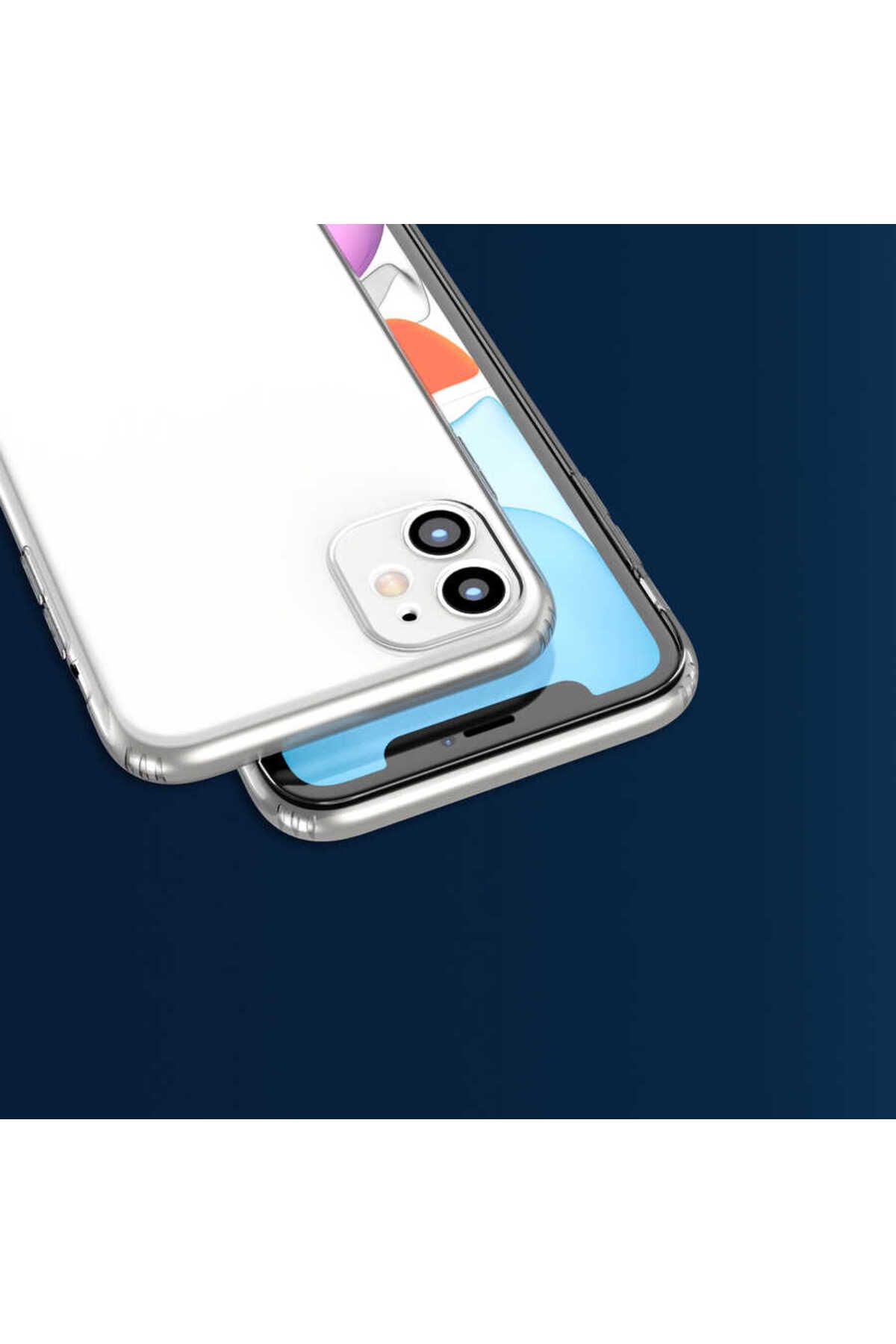 iPhone 11 Uyumlu Zore Kamera Korumalı Süper Silikon Kılıf-Renksiz iPhone 11 Uyumlu Zore Kamera Korumalı Süper Silikon Kılıf-Renksiz