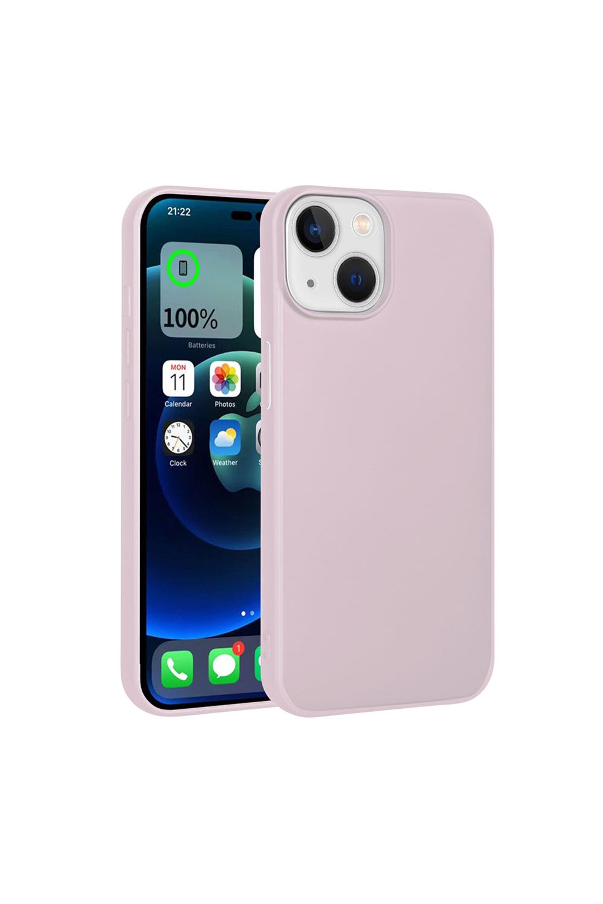 iPhone 15 Uyumlu Zore Premier Silikon Kılıf-Rose Gold