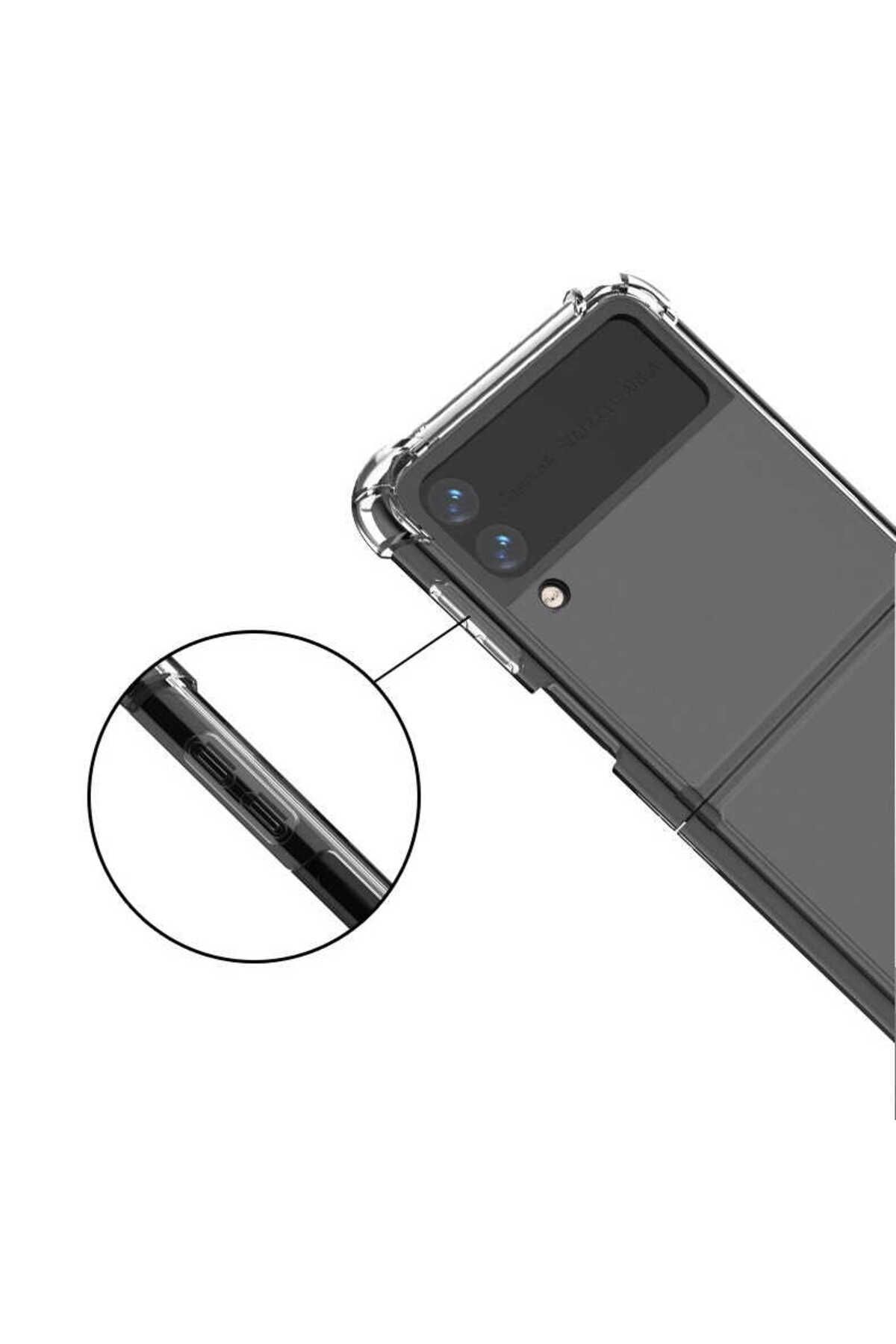 Galaxy Z Flip 4 Uyumlu Zore Nitro Anti Shock Silikon-Renksiz