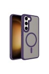 Galaxy S23 Uyumlu Mat Arka Yüzey Wireless Şarj Özellikli Zore Flet Magsafe Kılıf-Derin Mor Galaxy S23 Uyumlu Mat Arka Yüzey Wireless Şarj Özellikli Zore Flet Magsafe Kılıf-Derin Mor
