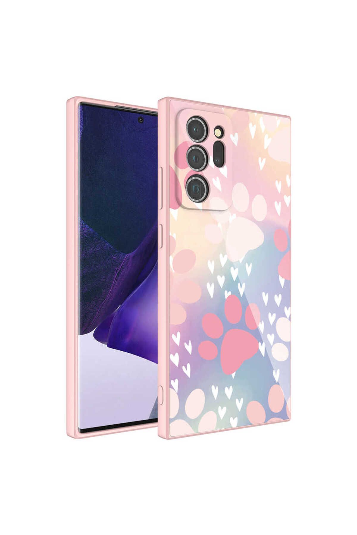 Galaxy Note 20 Ultra Uyumlu Kamera Korumalı Desenli Sert Silikon Zore Epoksi Kılıf-NO4