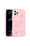 iPhone 12 Pro Max Uyumlu Kabartma Figürlü Parlak Zore Toys Silikon Kılıf-Pembe iPhone 12 Pro Max Uyumlu Kabartma Figürlü Parlak Zore Toys Silikon Kılıf-Pembe