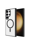 Galaxy S24 Ultra Uyumlu Magsafe Şarj Özellikli Krom Magsafe Silikon Zore Kılıf-Lacivert Galaxy S24 Ultra Uyumlu Magsafe Şarj Özellikli Krom Magsafe Silikon Zore Kılıf-Lacivert