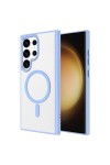 Galaxy S24 Ultra Uyumlu Magsafe Şarj Özellikli Krom Magsafe Silikon Zore Kılıf-Lacivert Galaxy S24 Ultra Uyumlu Magsafe Şarj Özellikli Krom Magsafe Silikon Zore Kılıf-Lacivert