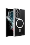 Galaxy S22 Ultra Uyumlu Magsafe Wireless Şarj Özellikli Zore Setro Silikon-Gümüş Galaxy S22 Ultra Uyumlu Magsafe Wireless Şarj Özellikli Zore Setro Silikon-Gümüş