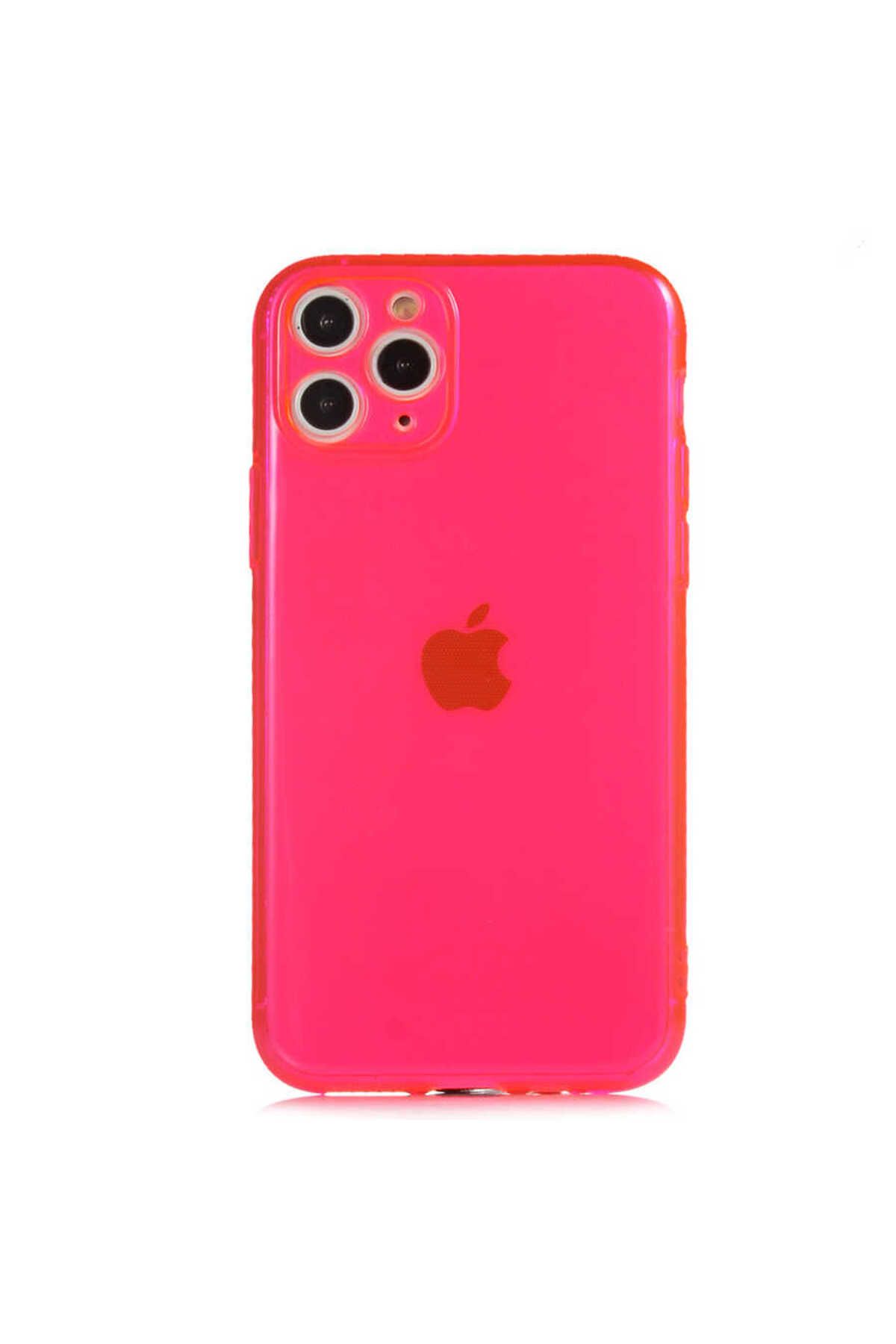 iPhone 11 Pro Uyumlu Zore Mun Silikon-Pembe