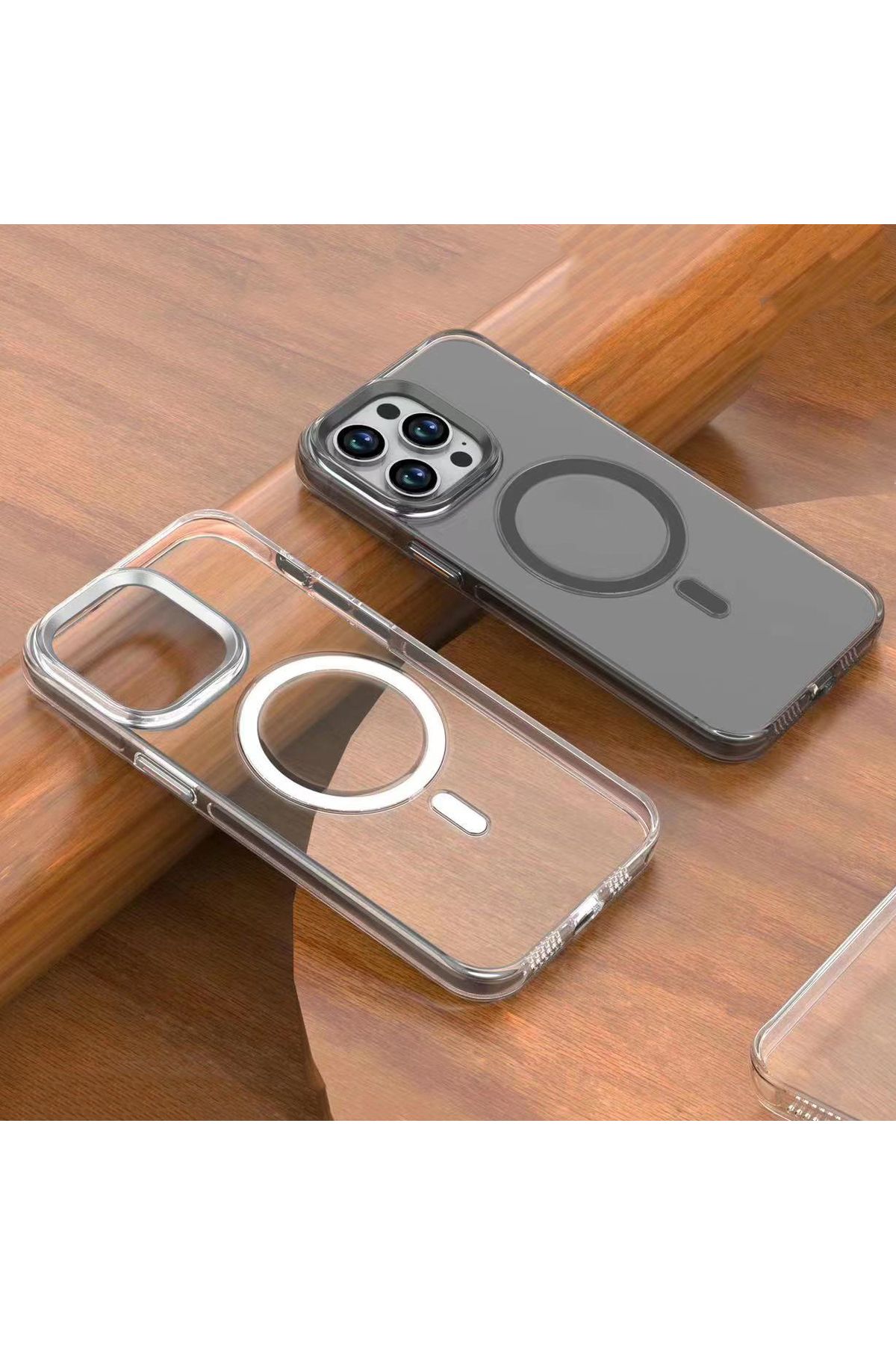 iPhone 15 Pro Uyumlu Zore Wireless Şarj Özellikli Şeffaf Efsane Kılıf-Renksiz iPhone 15 Pro Uyumlu Zore Wireless Şarj Özellikli Şeffaf Efsane Kılıf-Renksiz