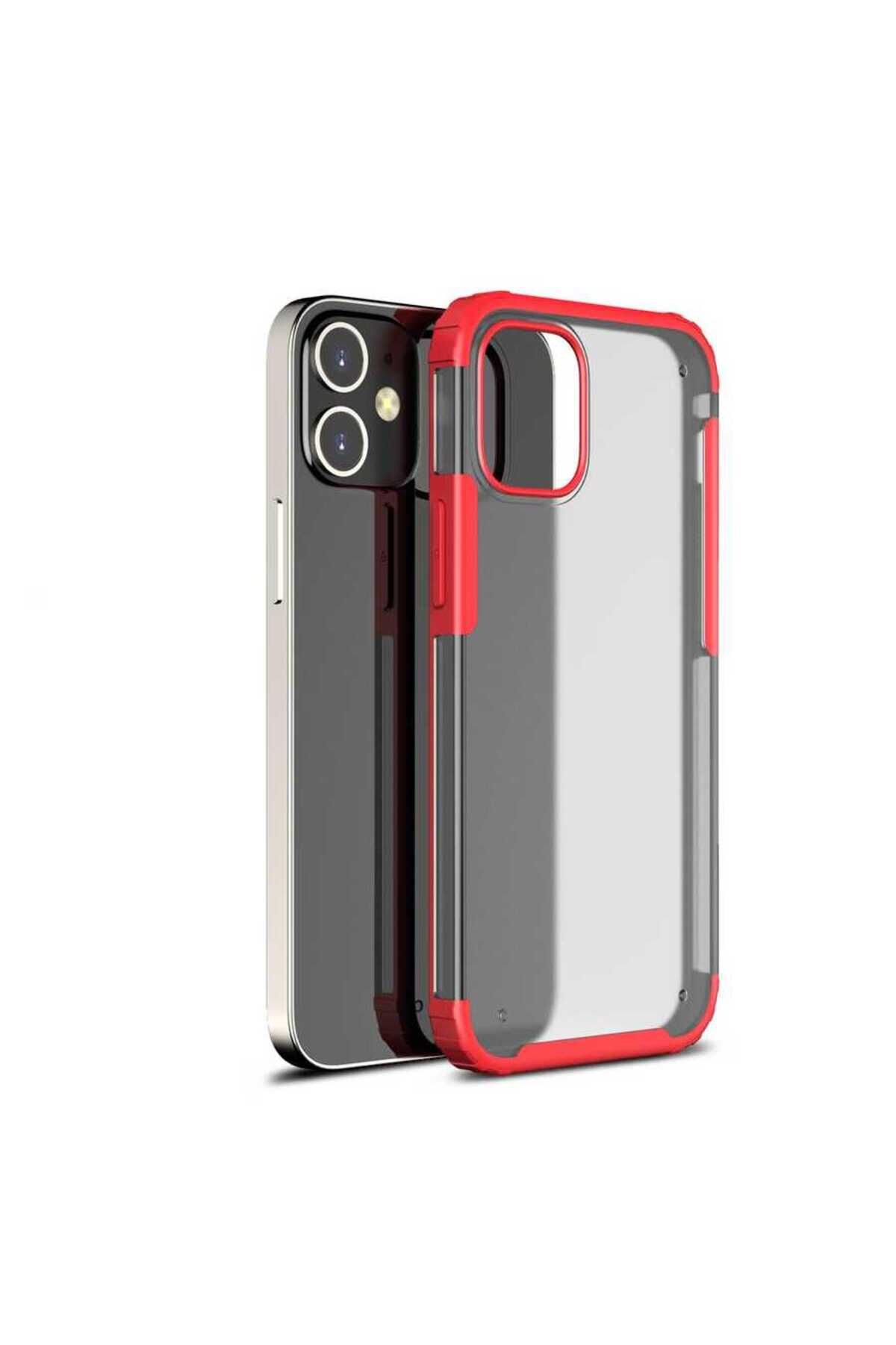 iPhone 12 Mini Uyumlu Zore Volks Kılıf-Kırmızı