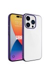 iPhone 15 Pro Uyumlu Sert PC Renkli Çerçeveli Zore Riksos Kılıf-Derin Mor iPhone 15 Pro Uyumlu Sert PC Renkli Çerçeveli Zore Riksos Kılıf-Derin Mor