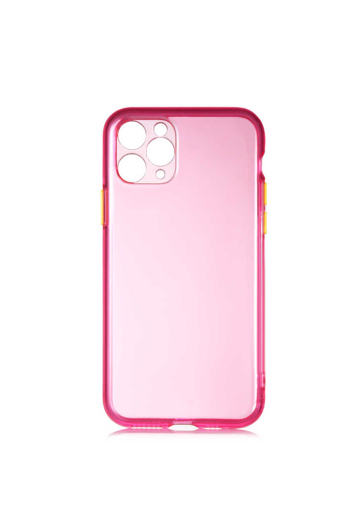 iPhone 11 Pro Max Uyumlu Zore Bistro Kılıf-Pembe