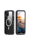 iPhone 15 Uyumlu 1-1 Su Geçirmez Kılıf-Siyah iPhone 15 Uyumlu 1-1 Su Geçirmez Kılıf-Siyah