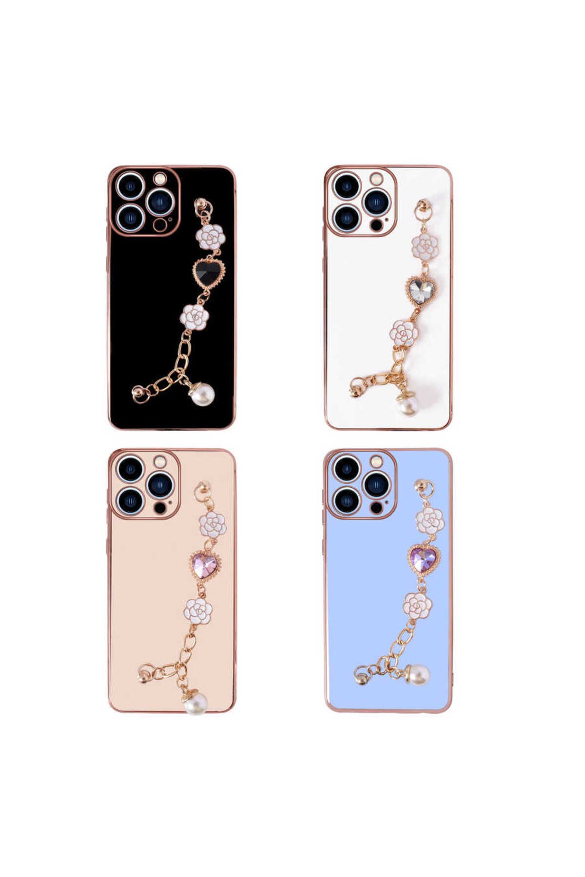 iPhone 12 Pro Max Uyumlu El Tutamaçlı Kamera Korumalı Zore Taka Silikon Kılıf-Pembe