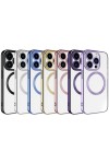 iPhone 15 Pro Uyumlu Magsafe Wireless Şarj Özellikli Zore Setro Silikon-Gümüş iPhone 15 Pro Uyumlu Magsafe Wireless Şarj Özellikli Zore Setro Silikon-Gümüş