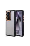 Galaxy S24 Ultra Kılıf Kamera Korumalı Renkli Kenar ve Çerçeve Tasarımlı Zore Vitamin Kapak-Siyah Galaxy S24 Ultra Kılıf Kamera Korumalı Renkli Kenar ve Çerçeve Tasarımlı Zore Vitamin Kapak-Siyah