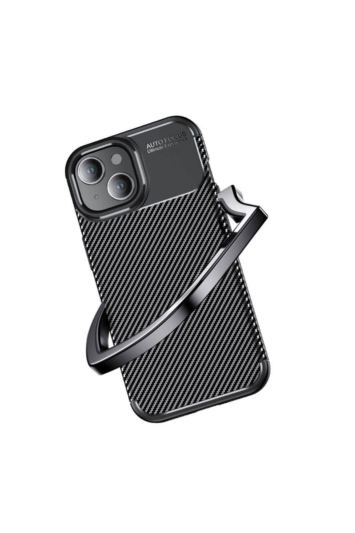 iPhone 15 Uyumlu Zore Negro Silikon Kılıf-Siyah