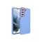Galaxy S21 FE Uyumlu Metal Çerçeve ve Buton Tasarımlı Silikon Zore Luna Kılıf-Lila
