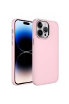 iPhone 14 Pro Uyumlu Metal Çerçeve ve Buton Tasarımlı Silikon Zore Luna Kılıf-Pembe iPhone 14 Pro Uyumlu Metal Çerçeve ve Buton Tasarımlı Silikon Zore Luna Kılıf-Pembe
