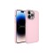 iPhone 14 Pro Uyumlu Metal Çerçeve ve Buton Tasarımlı Silikon Zore Luna Kılıf-Pembe