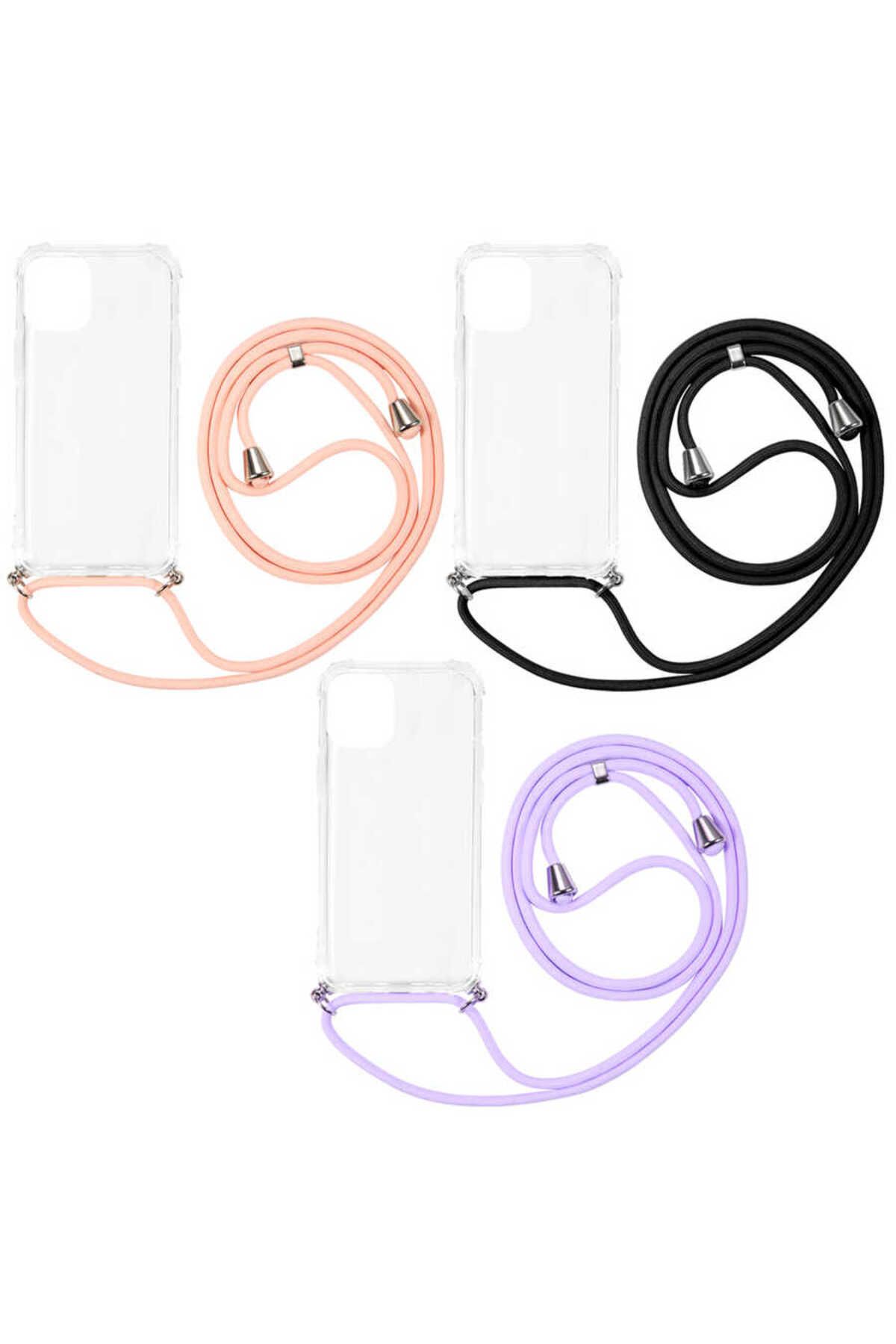 iPhone 12 Mini Uyumlu Zore X-Rop Kılıf-Renksiz iPhone 12 Mini Uyumlu Zore X-Rop Kılıf-Renksiz