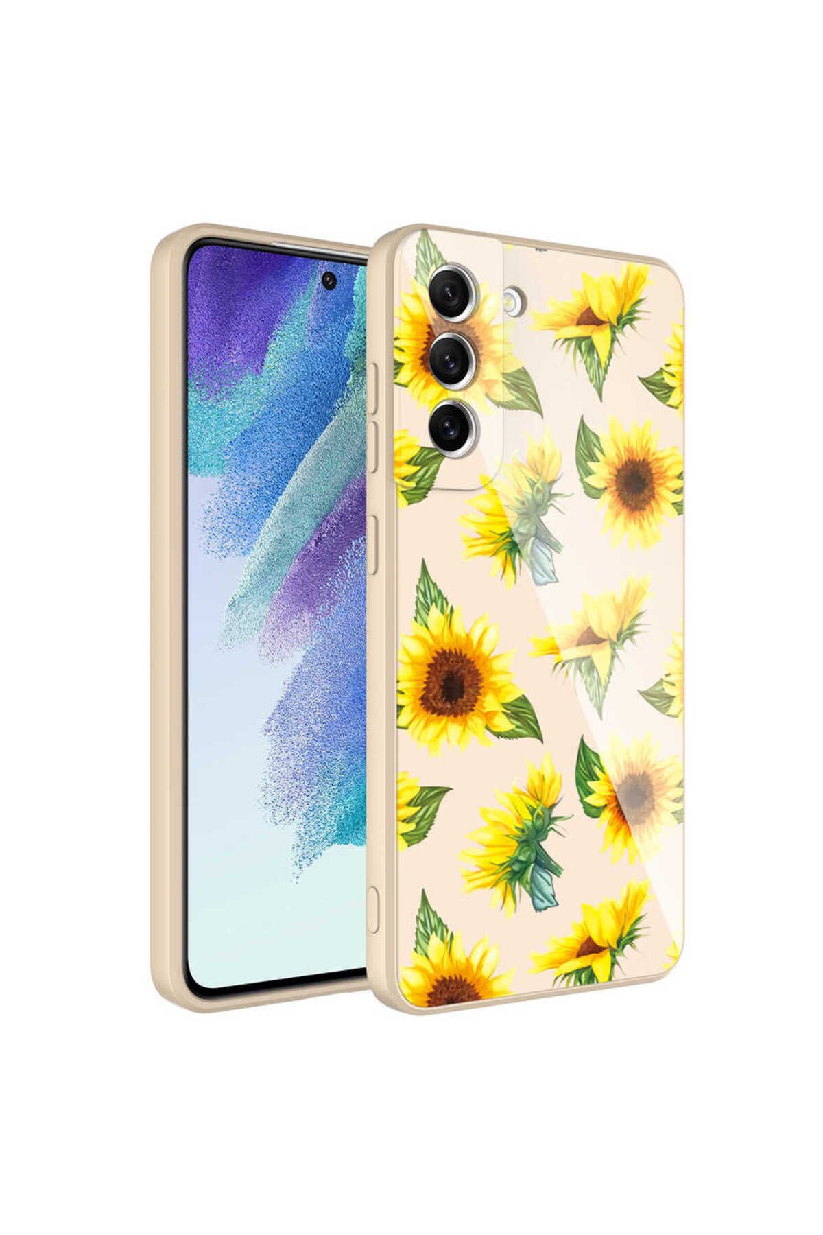 Galaxy S21 FE Uyumlu Kamera Korumalı Desenli Sert Silikon Zore Epoksi Kılıf-NO2