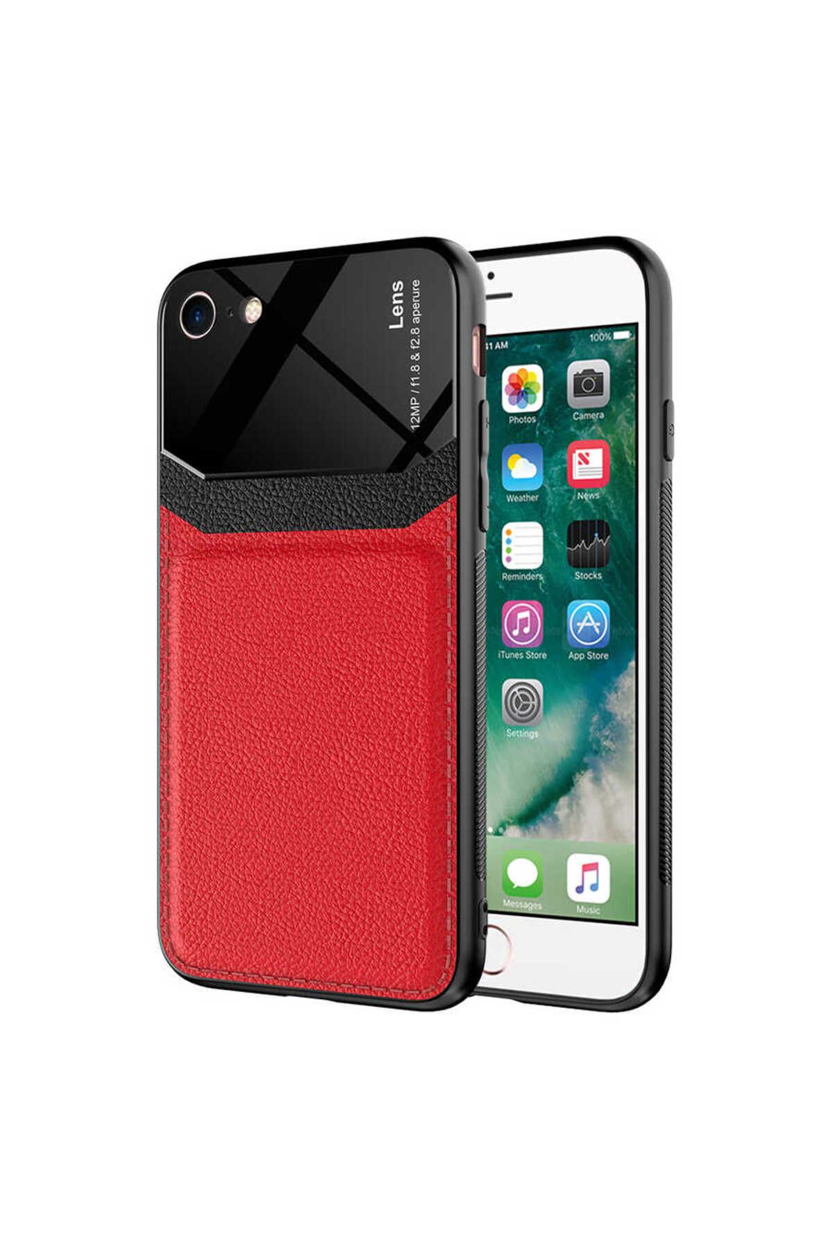 iPhone SE 2022 Uyumlu  Emiks Kılıf-Kırmızı
