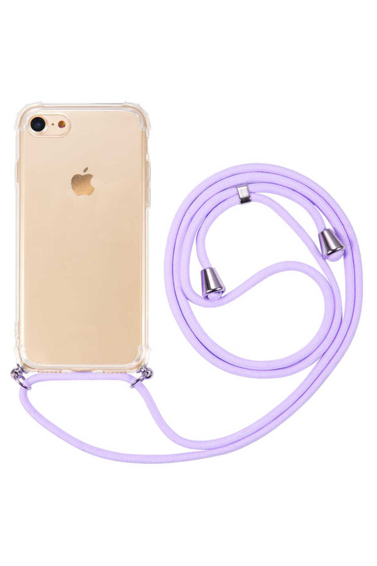 iPhone SE 2022 Uyumlu Zore X-Rop Kılıf-Renksiz