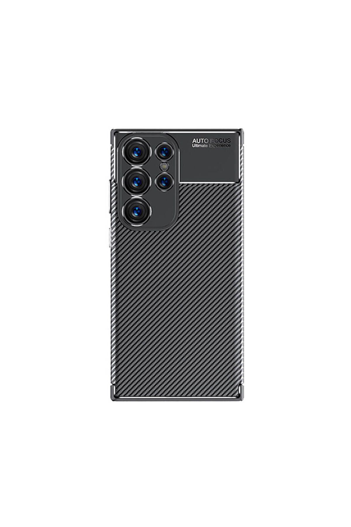 Galaxy S24 Ultra Uyumlu Zore Negro Silikon Kılıf-Siyah