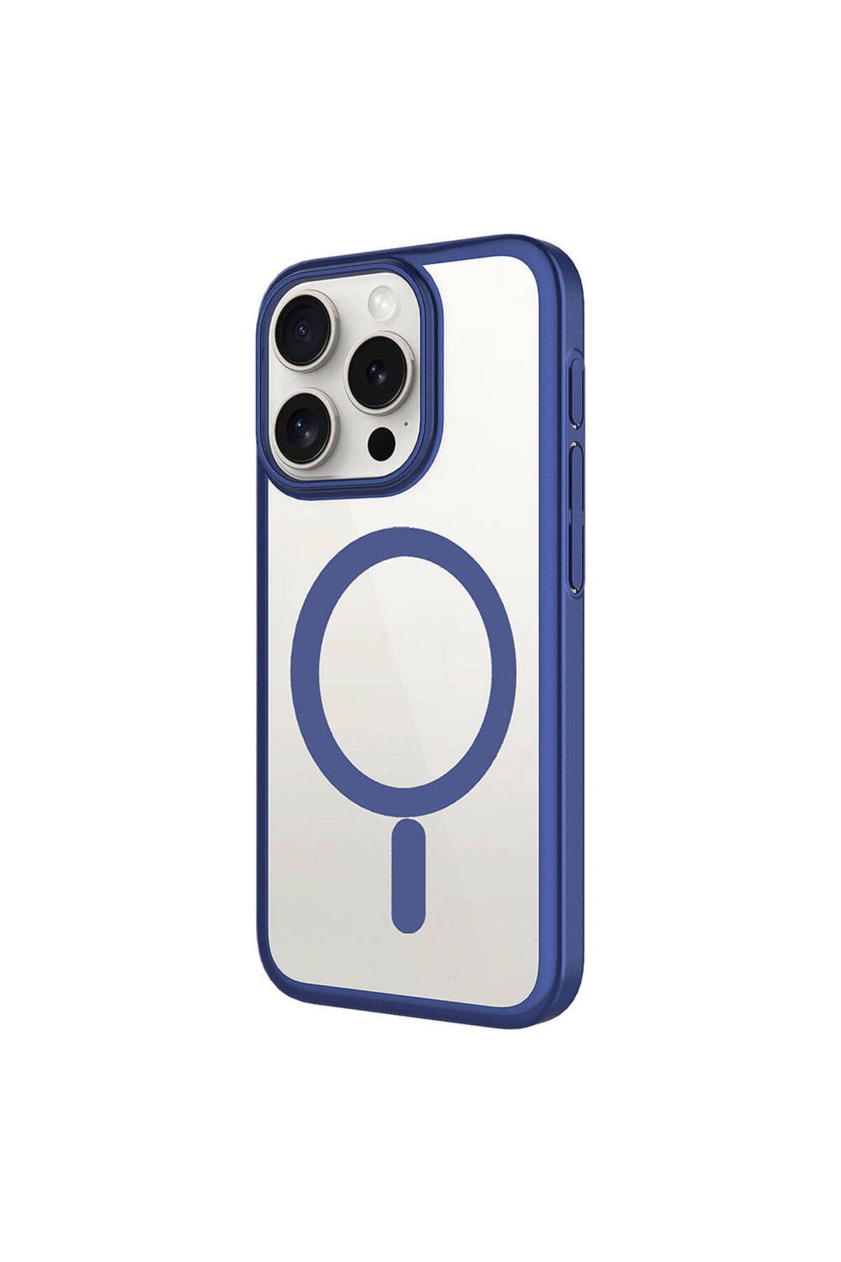 iPhone 15 Pro Max Uyumlu Wireless Şarj Özellikli Sert PC Zore Mat Riksos Magsafe Kılıf-Gri iPhone 15 Pro Max Uyumlu Wireless Şarj Özellikli Sert PC Zore Mat Riksos Magsafe Kılıf-Gri