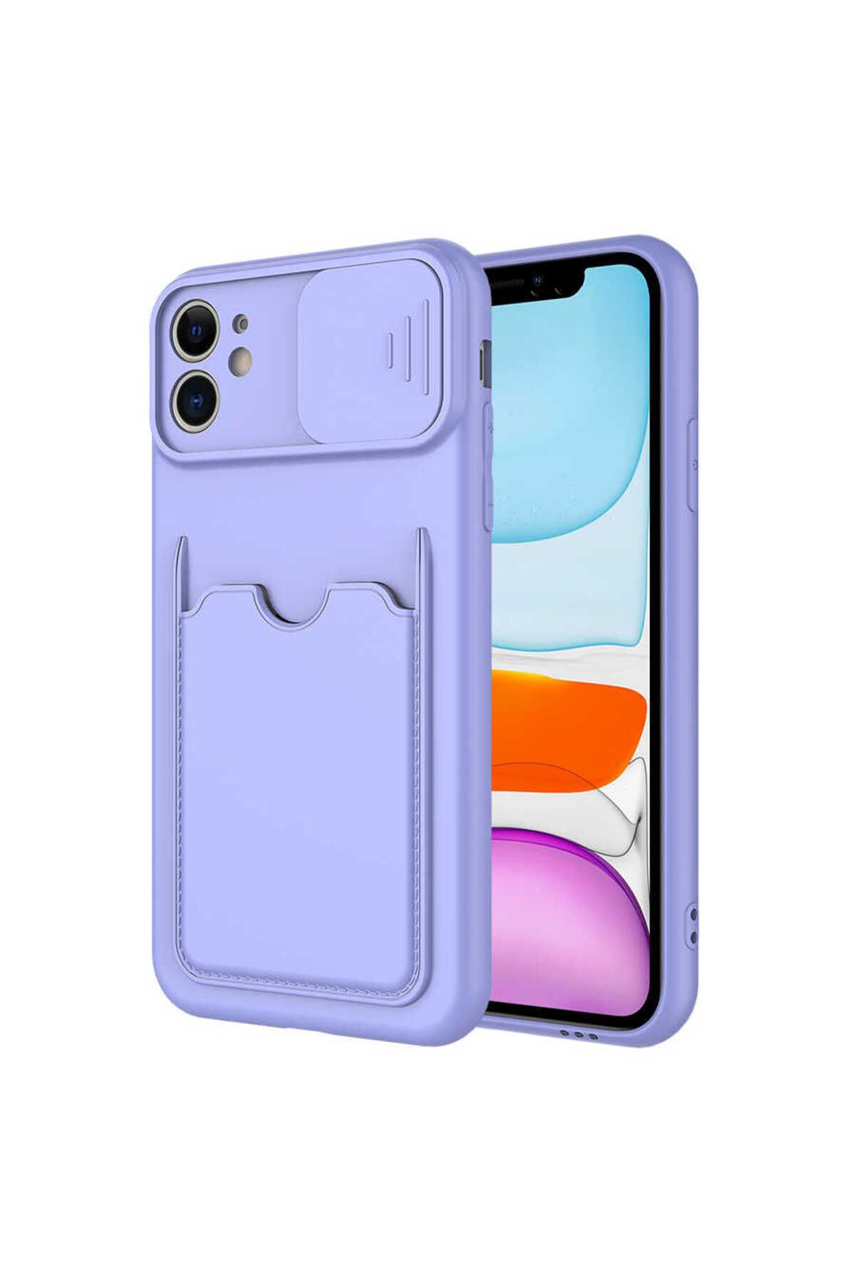 iPhone 11 Uyumlu  Kartix Kılıf-Lila