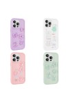 iPhone 15 Pro Uyumlu Kabartma Figürlü Parlak Zore Toys Silikon Kılıf-Beyaz iPhone 15 Pro Uyumlu Kabartma Figürlü Parlak Zore Toys Silikon Kılıf-Beyaz