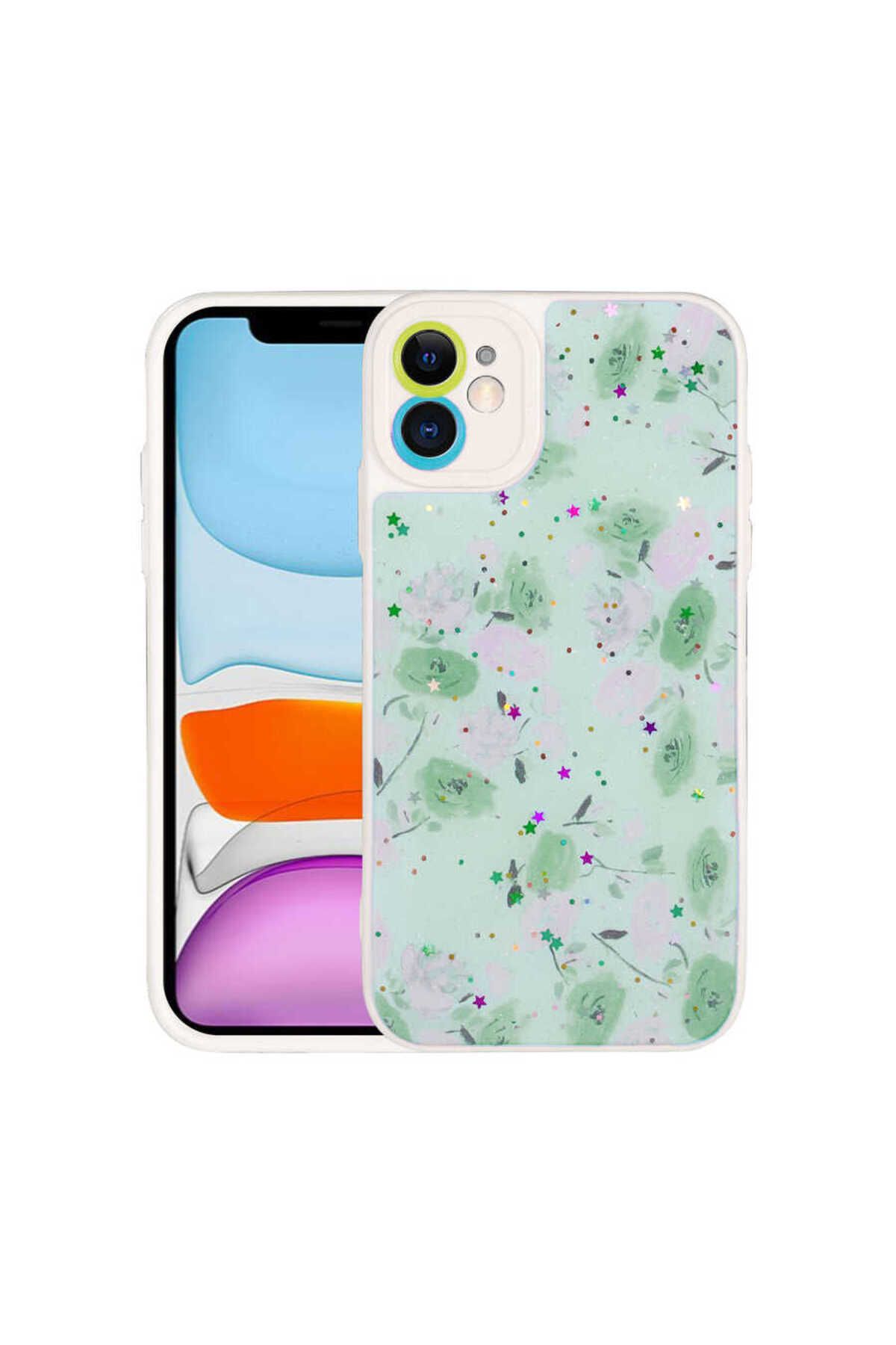 iPhone 11 Uyumlu Kamera Korumalı Sert Desenli Zore Pami Kılıf-NO3