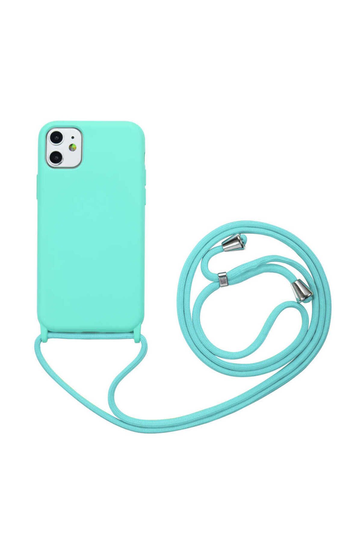 iPhone 11 Uyumlu Zore Ropi Kılıf-Turkuaz