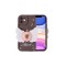 iPhone 11 Kılıf Kamera Korumalı Figür Tasarımlı Zore Kapya Kapak-Koyu Kahve