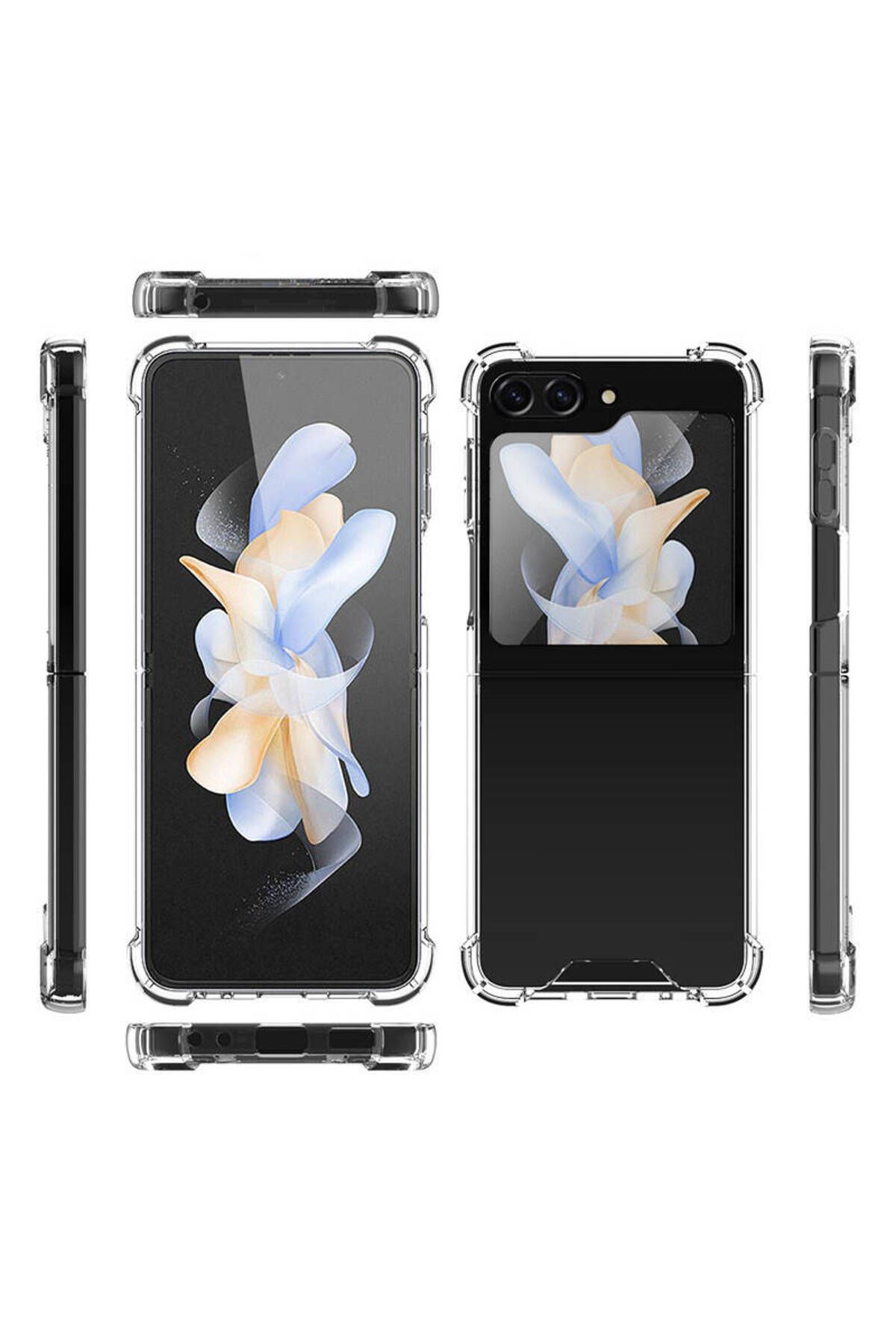 Galaxy Z Flip 5 Uyumlu Zore Nitro Anti Shock Silikon-Renksiz Galaxy Z Flip 5 Uyumlu Zore Nitro Anti Shock Silikon-Renksiz