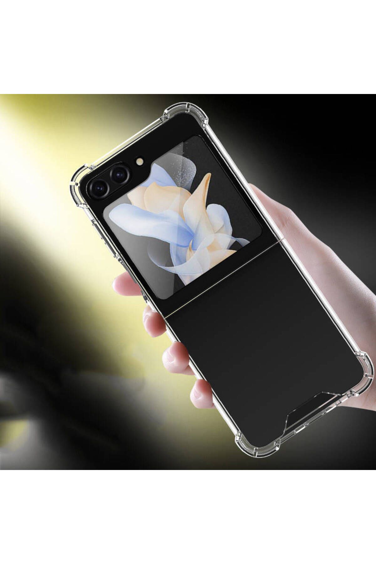 Galaxy Z Flip 5 Uyumlu Zore Nitro Anti Shock Silikon-Renksiz Galaxy Z Flip 5 Uyumlu Zore Nitro Anti Shock Silikon-Renksiz