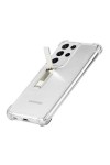 Galaxy S21 Ultra Uyumlu Zore Standlı Süper Silikon Kılıf-Renksiz Galaxy S21 Ultra Uyumlu Zore Standlı Süper Silikon Kılıf-Renksiz