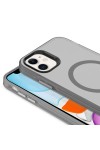 iPhone 11 Uyumlu Zore Magsafe Şarj Özellikli Buzlu Transparan C-Pro Sert Kılıf-Lacivert iPhone 11 Uyumlu Zore Magsafe Şarj Özellikli Buzlu Transparan C-Pro Sert Kılıf-Lacivert