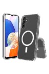 Galaxy S24 Plus Uyumlu Zore Magsafe Şarj Özellikli Şeffaf Sert PC Zore Embos Kılıf-Renksiz Galaxy S24 Plus Uyumlu Zore Magsafe Şarj Özellikli Şeffaf Sert PC Zore Embos Kılıf-Renksiz