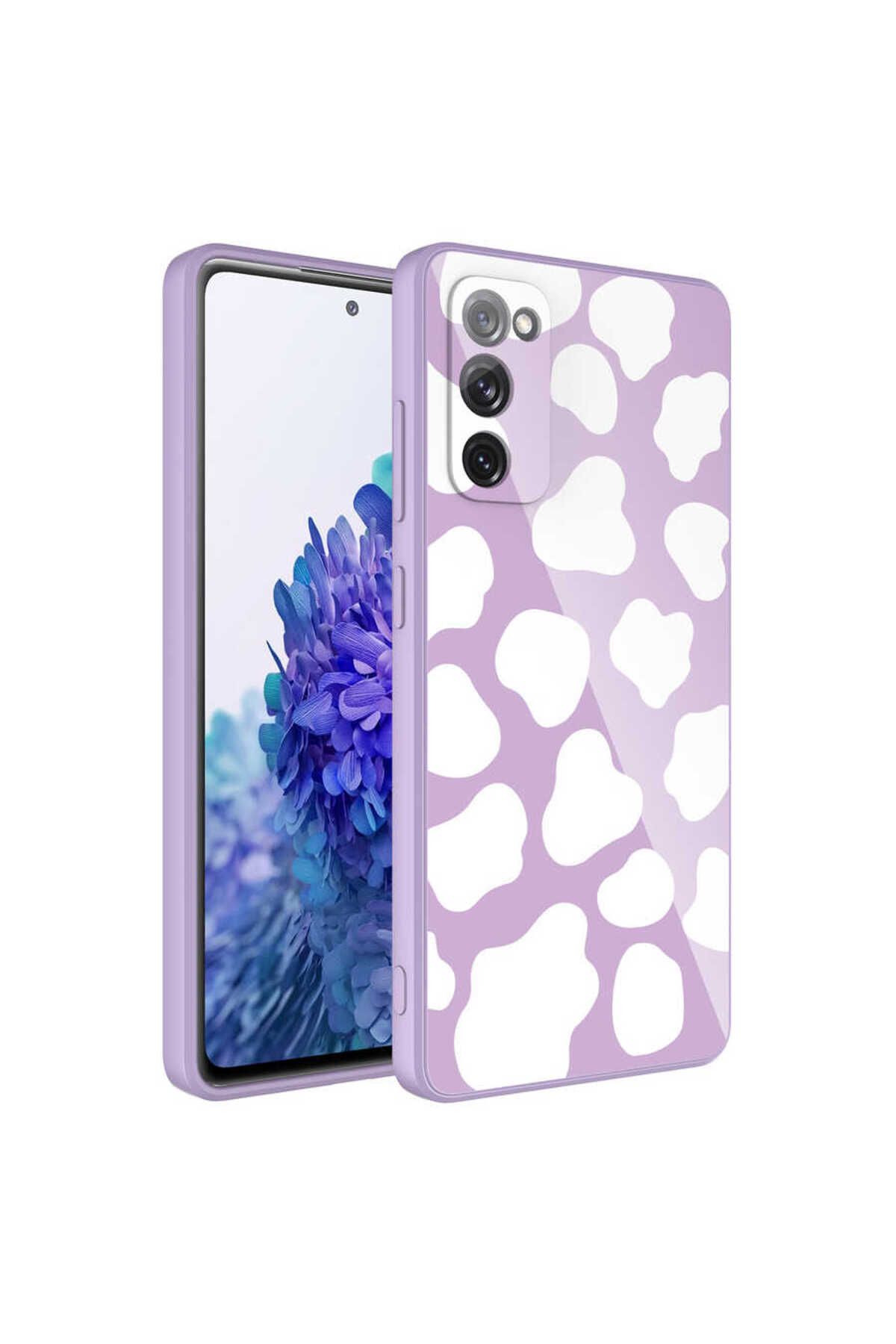 Galaxy S20 FE Uyumlu Kamera Korumalı Desenli Sert Silikon Zore Epoksi Kılıf-NO6
