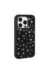iPhone 15 Pro Uyumlu Parlak Taşlı Tasarım Pırlanta Zore Kılıf-Siyah iPhone 15 Pro Uyumlu Parlak Taşlı Tasarım Pırlanta Zore Kılıf-Siyah