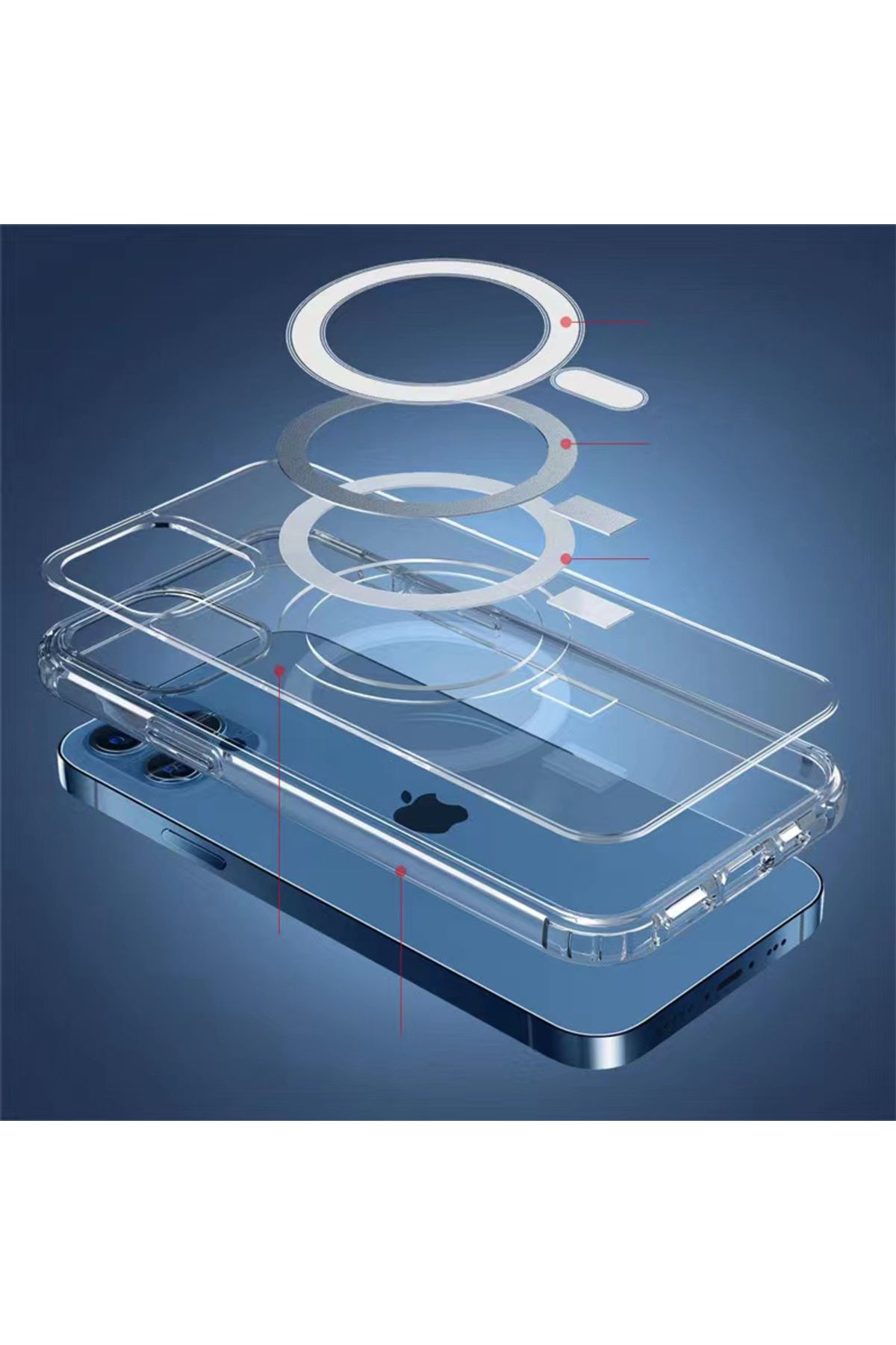 iPhone 11 Pro Uyumlu Magsafe Şarj Özellikli Şeffaf Sert PC Zore Embos Kılıf-Renksiz iPhone 11 Pro Uyumlu Magsafe Şarj Özellikli Şeffaf Sert PC Zore Embos Kılıf-Renksiz