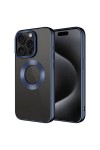 iPhone 15 Pro Uyumlu Tek Kamera Çerçeveli Logo Gösteren Zore Omega Kılıf-Lacivert iPhone 15 Pro Uyumlu Tek Kamera Çerçeveli Logo Gösteren Zore Omega Kılıf-Lacivert