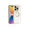 iPhone 15 Pro Uyumlu Kamera Korumalı Logo Gösteren Zore Omega Kılıf-Gold