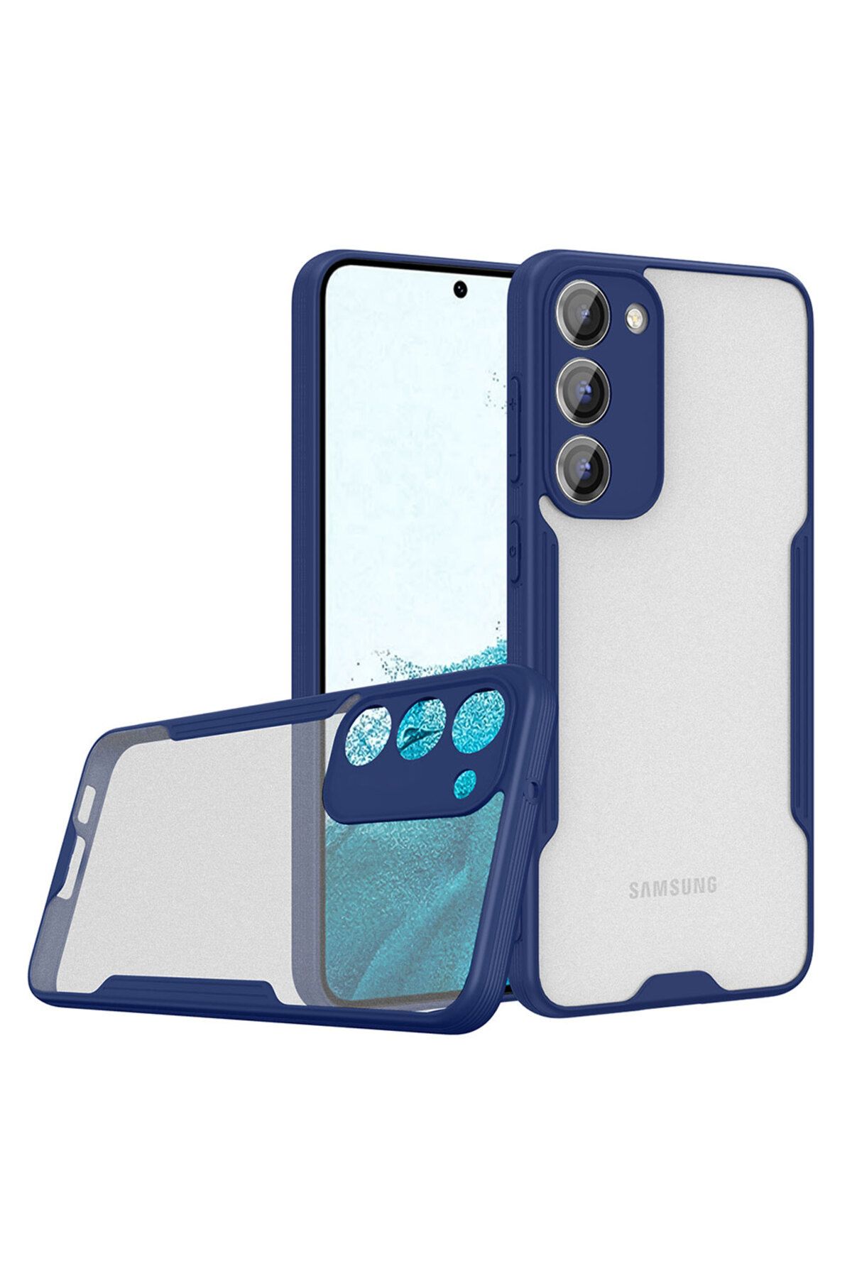 Galaxy S23 Uyumlu Zore Parfe Kılıf-Lacivert