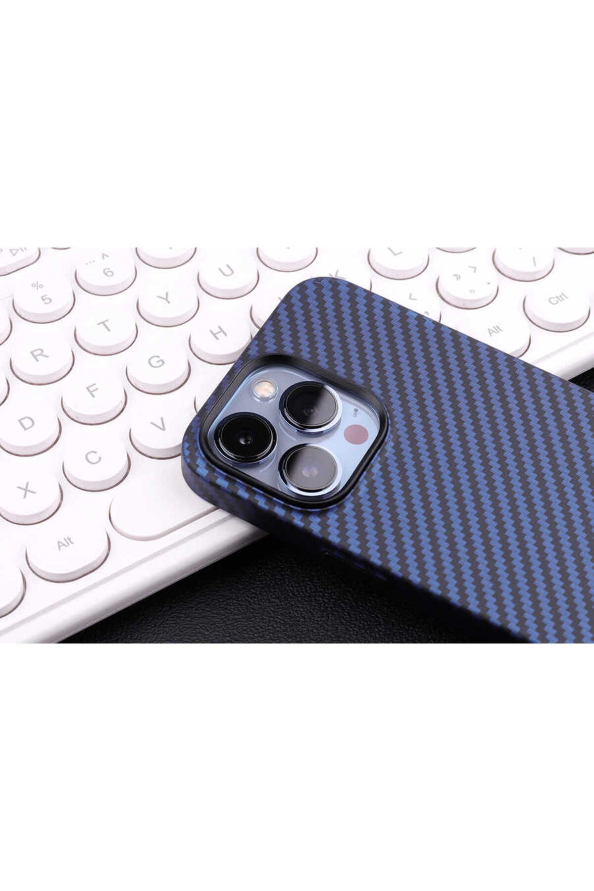 iPhone 12 Pro Max Uyumlu Karbon Fiber Tasarımlı Zore Karbono Kılıf-Siyah iPhone 12 Pro Max Uyumlu Karbon Fiber Tasarımlı Zore Karbono Kılıf-Siyah