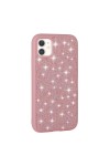iPhone 11 Uyumlu Parlak Taşlı Tasarım Pırlanta Zore Kılıf-Pembe iPhone 11 Uyumlu Parlak Taşlı Tasarım Pırlanta Zore Kılıf-Pembe