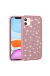 iPhone 11 Uyumlu Parlak Taşlı Tasarım Pırlanta Zore Kılıf-Pembe iPhone 11 Uyumlu Parlak Taşlı Tasarım Pırlanta Zore Kılıf-Pembe