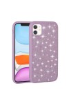 iPhone 11 Uyumlu Parlak Taşlı Tasarım Pırlanta Zore Kılıf-Pembe iPhone 11 Uyumlu Parlak Taşlı Tasarım Pırlanta Zore Kılıf-Pembe